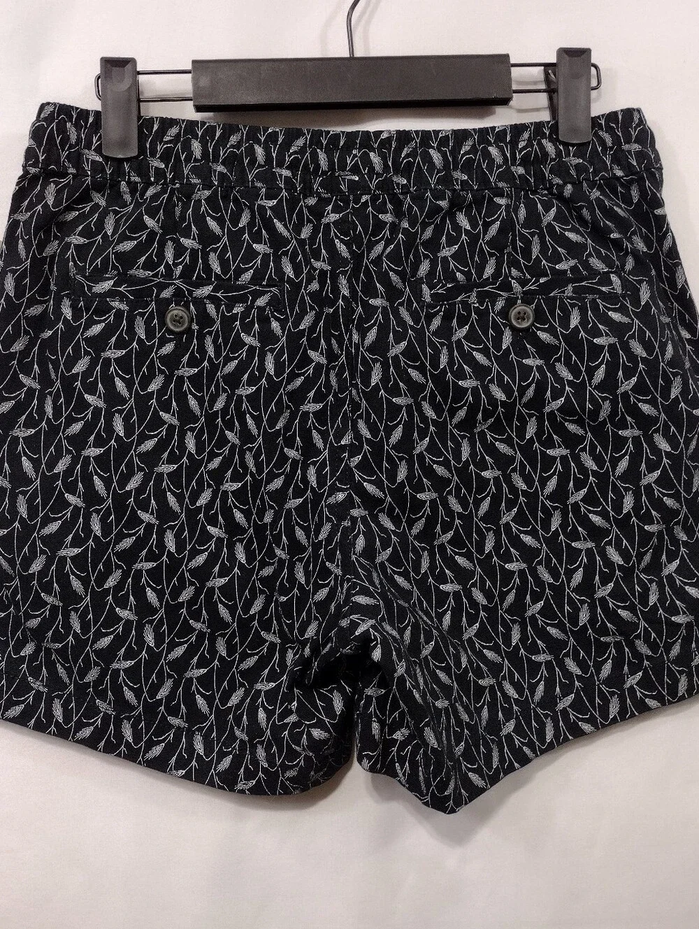 NWT Goodthreads Patterned Shorts with Drawstring Mens XS Black Outdoor Sporty
